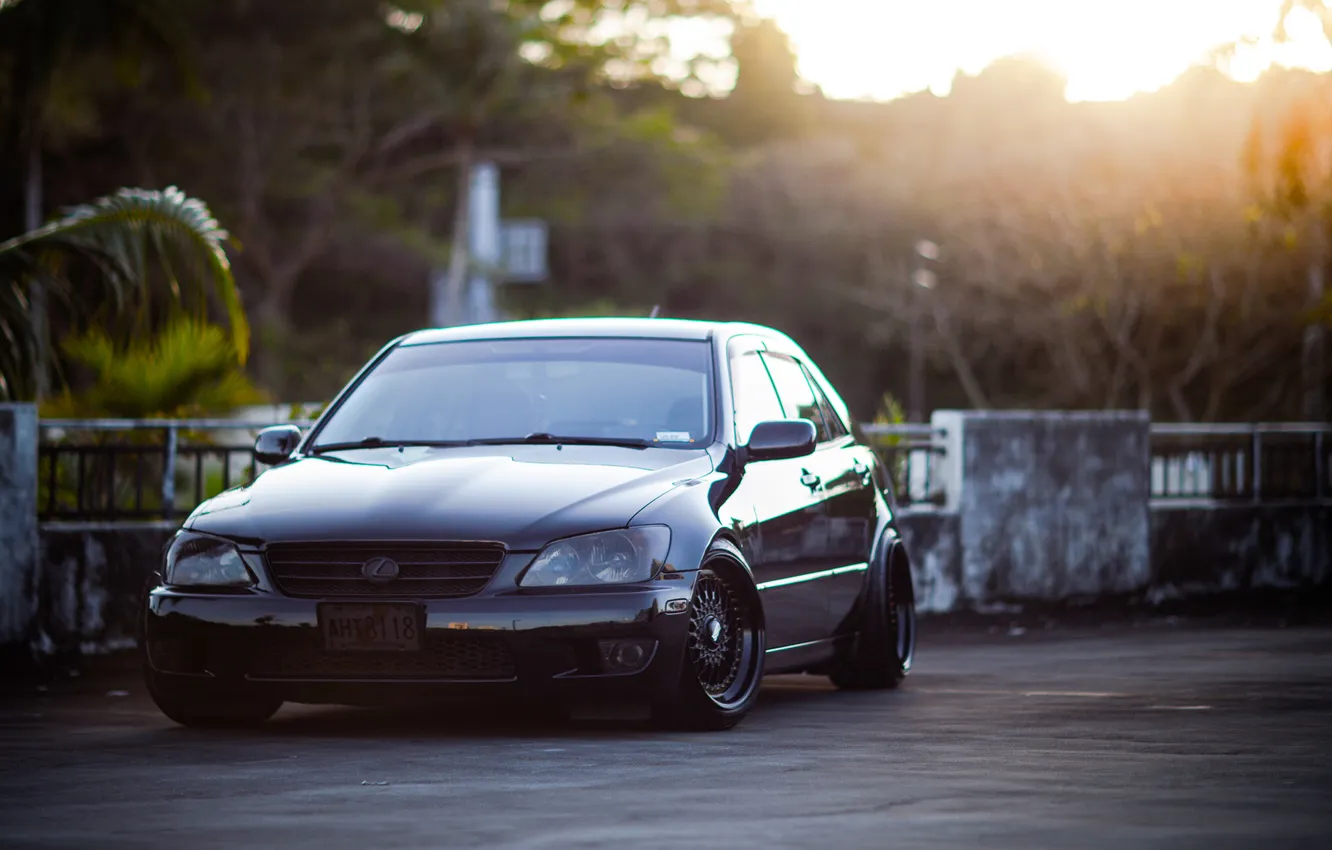 Photo wallpaper black, Lexus, black, Lexus, is200