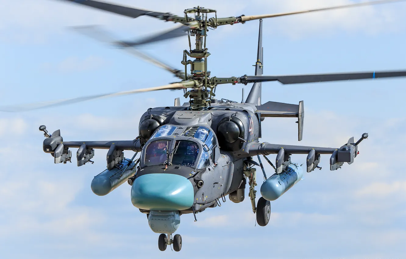 Photo wallpaper Helicopter, Russian, Alligator, Shock, Hokum B, Vladislav Perminov, KA-52