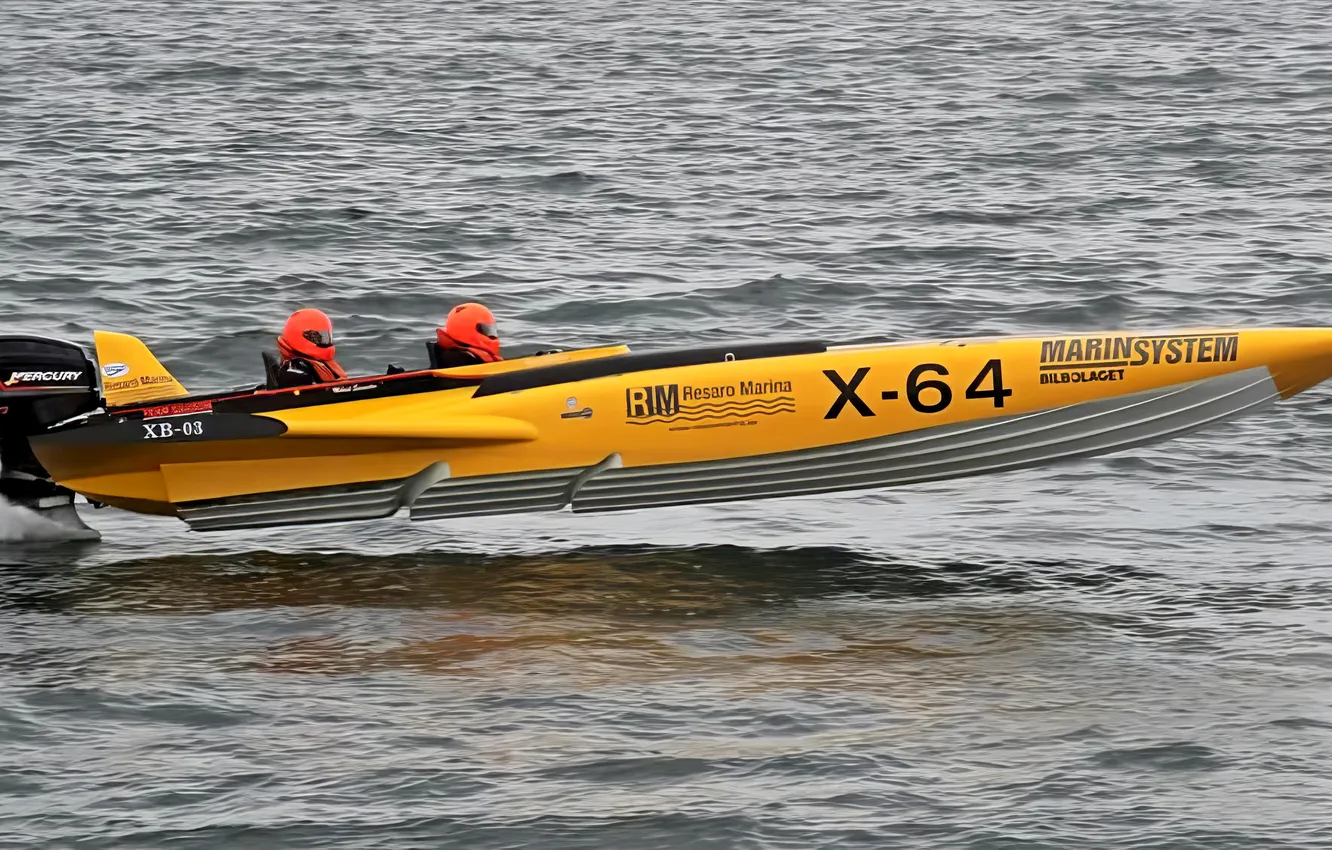 Photo wallpaper race, boat, speed