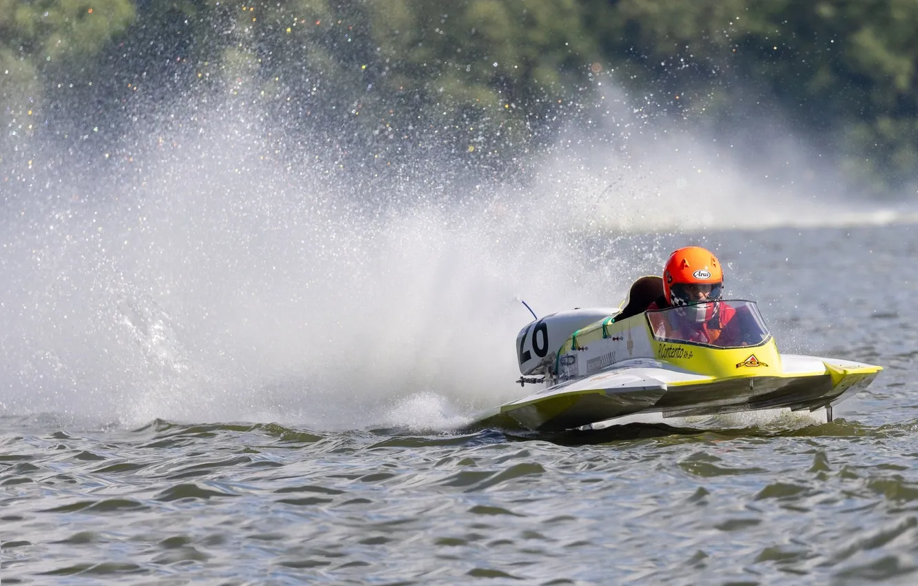 Photo wallpaper race, boat, speed