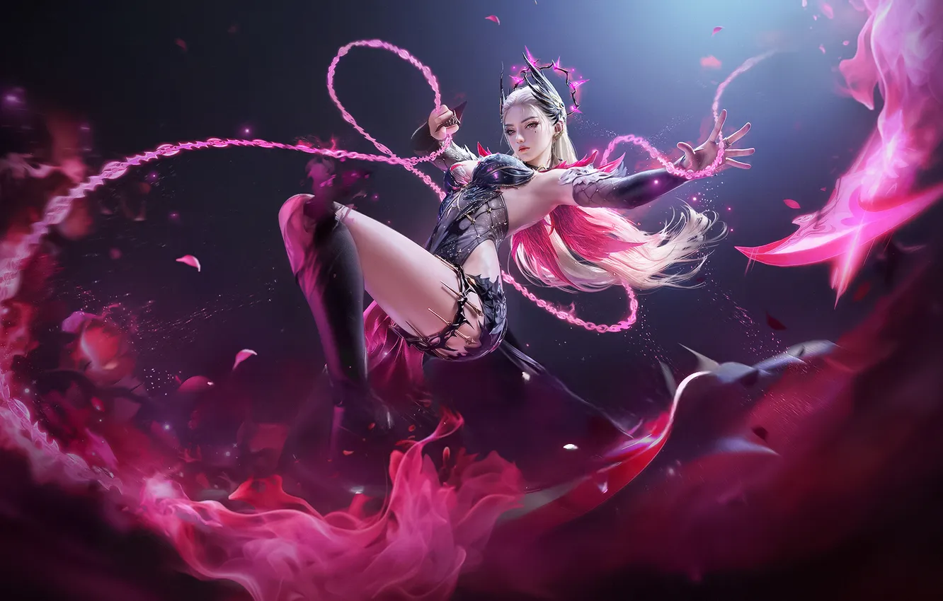 Photo wallpaper fantasy, purple, Zai, Naraka