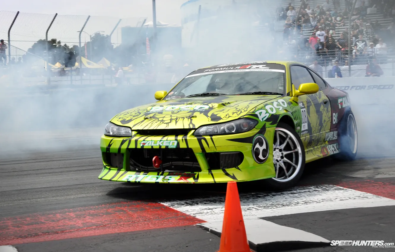 Photo wallpaper drift, Nissan, silvia, s15