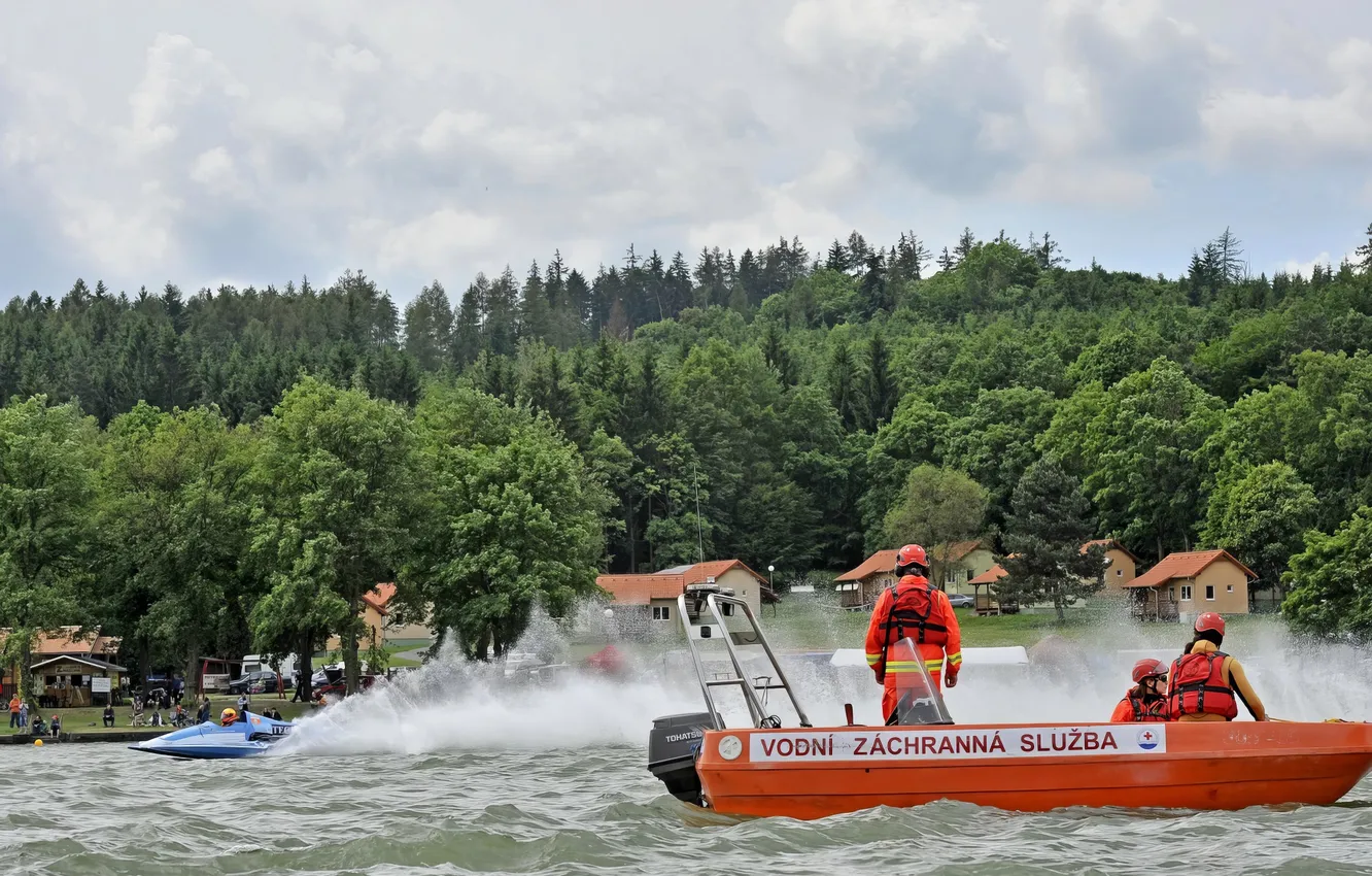 Photo wallpaper race, boat, speed