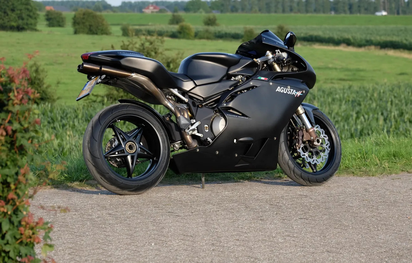 Photo wallpaper black, mv agusta, f4