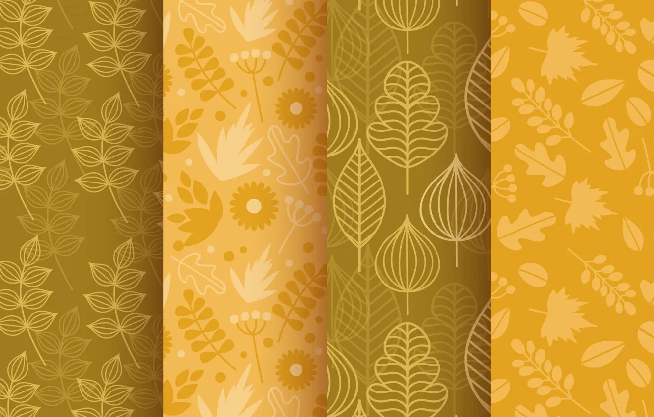 Photo wallpaper autumn, background, colors, texture, leaves, patterns, leaves, elements