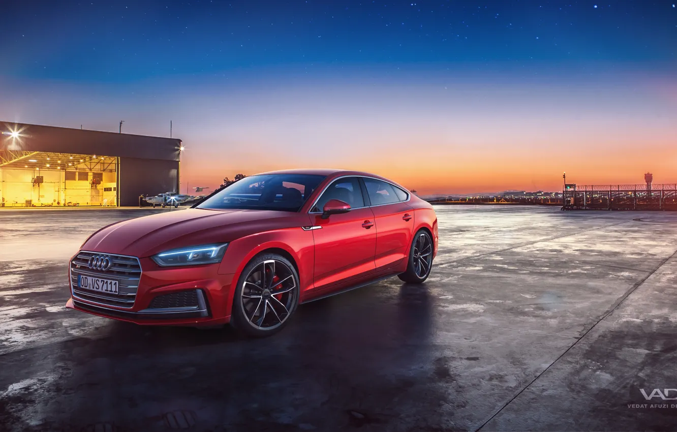 Photo wallpaper sunset, the evening, 2018, Sportback, Audi S5, Vedat Afuzi Design