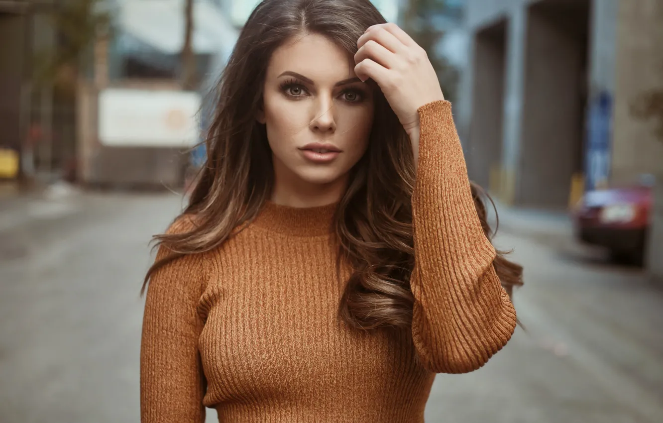 Photo wallpaper fashion, young, model, beauty, hair, Vancouver, fall, Corin Clark