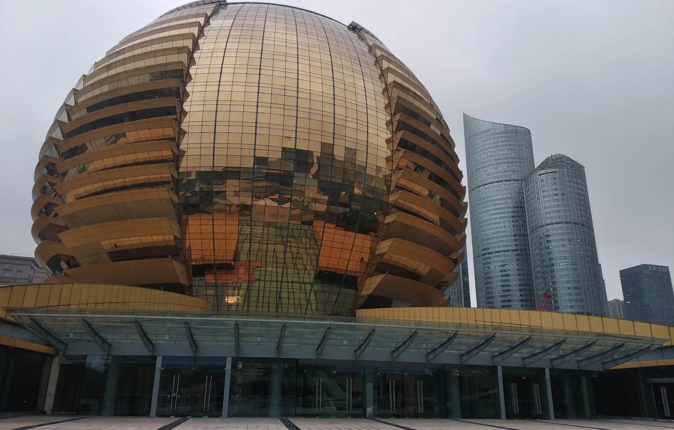 Photo wallpaper building, Hangzhou, tall building