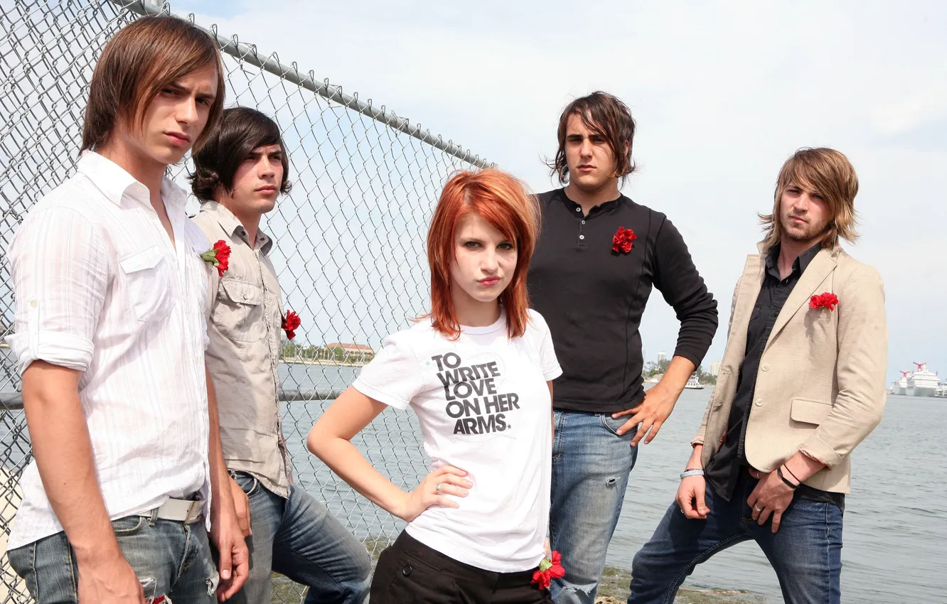 Photo wallpaper group, rock, Hayley Williams, Paramore
