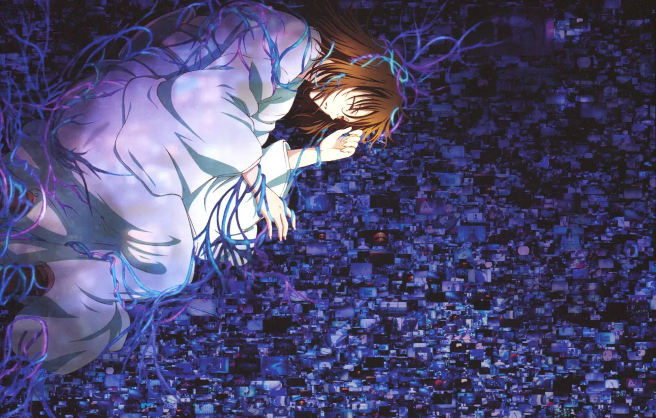 Photo wallpaper darkness, loneliness, hopelessness, depression, despair, Shiki Ryougi, Kara no Koukai, The garden of sinners