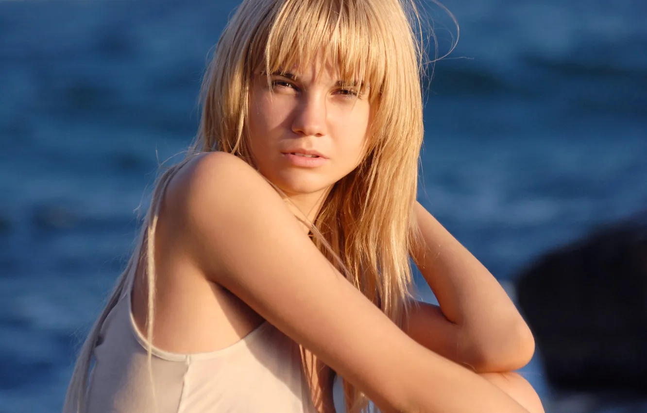 Photo wallpaper look, background, blonde