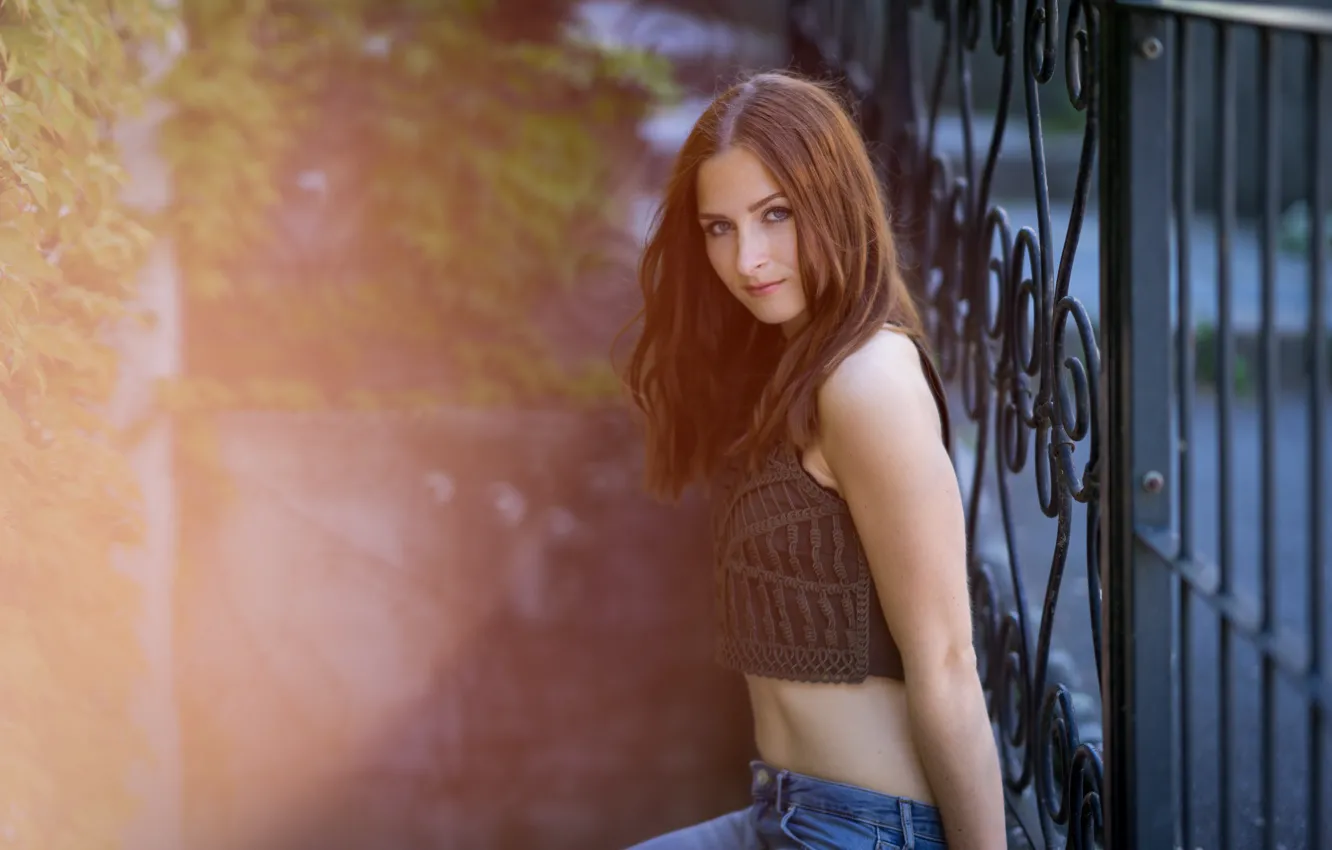 Photo wallpaper look, girl, background