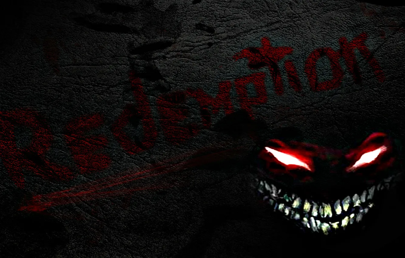 Photo wallpaper demon, blood, Disturbed