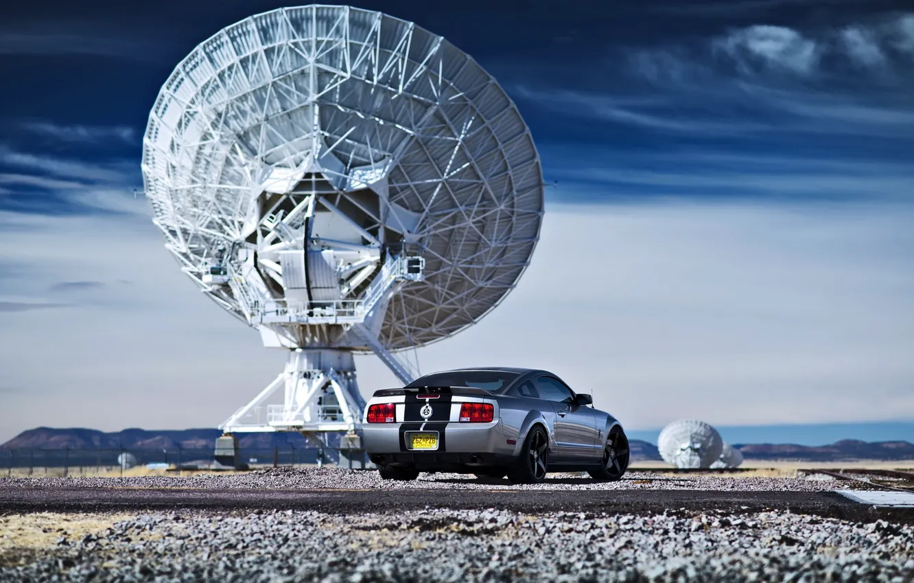 Photo wallpaper car, antenna, Ford, ford mustang, radar, lunchbox photoworks