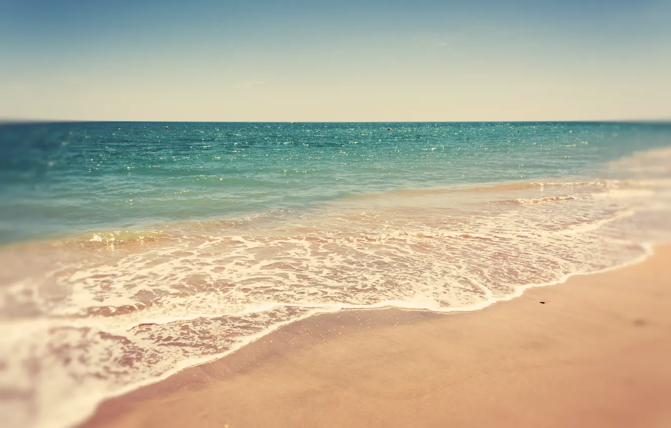 Photo wallpaper sand, sea, beach, summer, landscape, nature