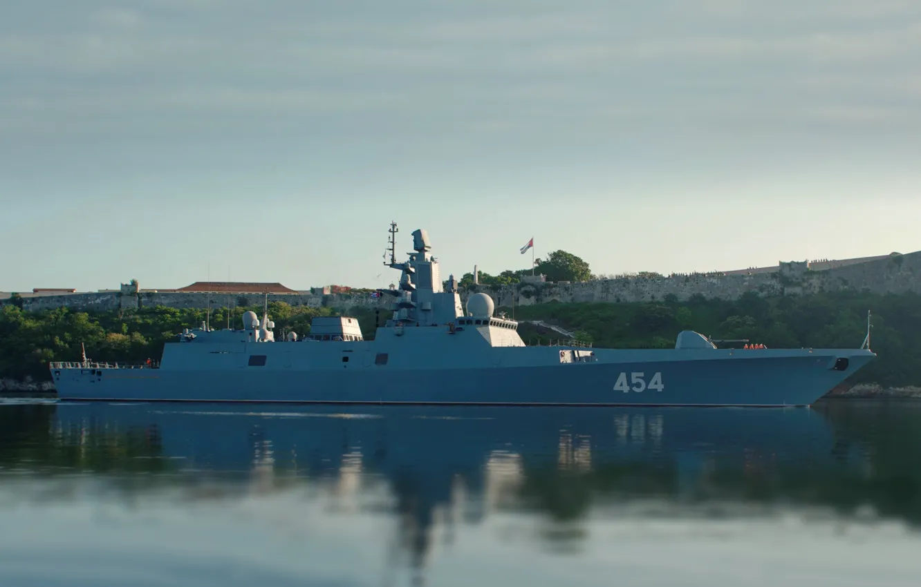 Photo wallpaper Cuba, frigate, Admiral Gorshkov, Visit