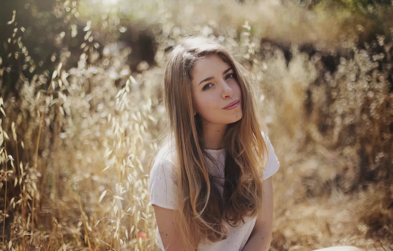 Photo wallpaper girl, portrait, Rus