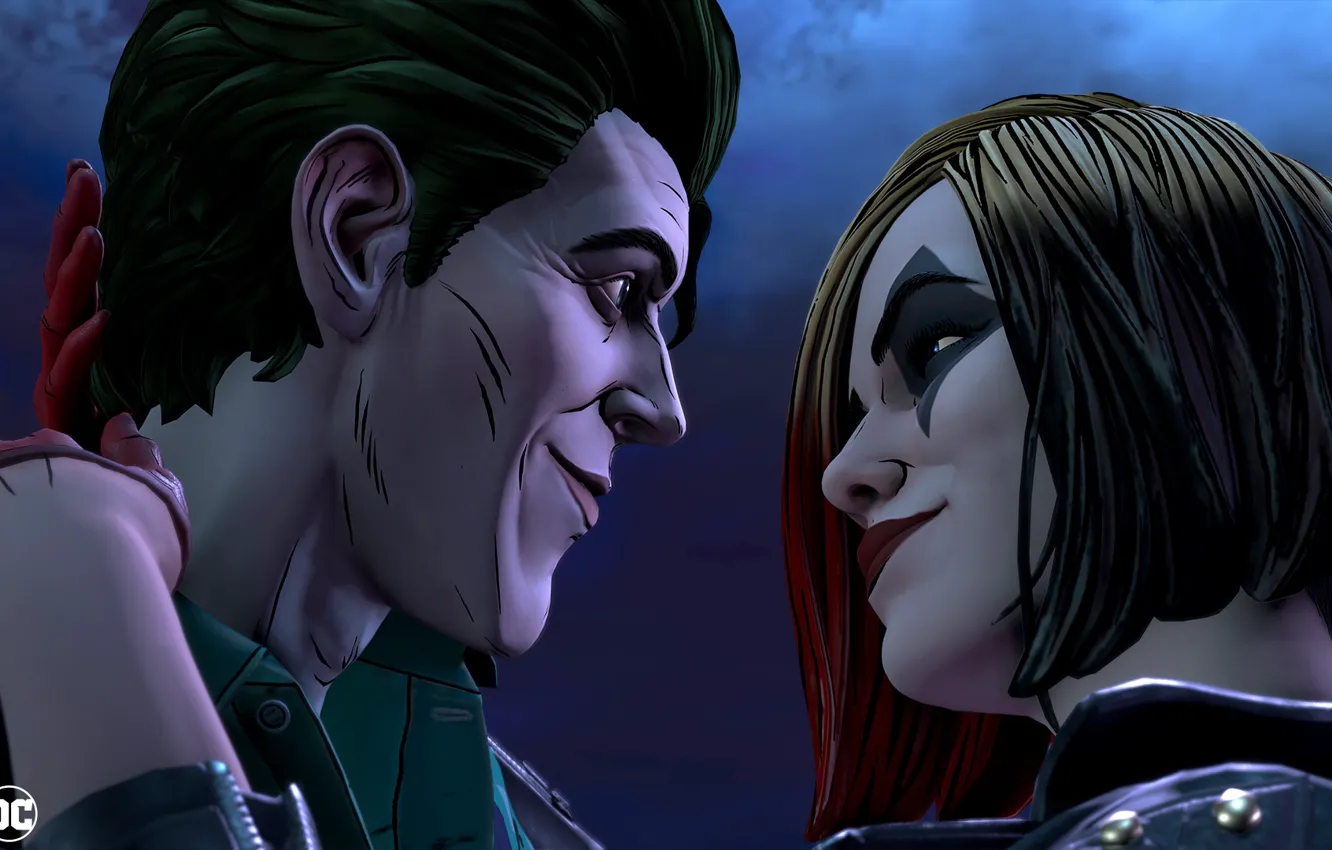 Photo wallpaper look, Joker, hair, the game, villain, game, comic, Joker