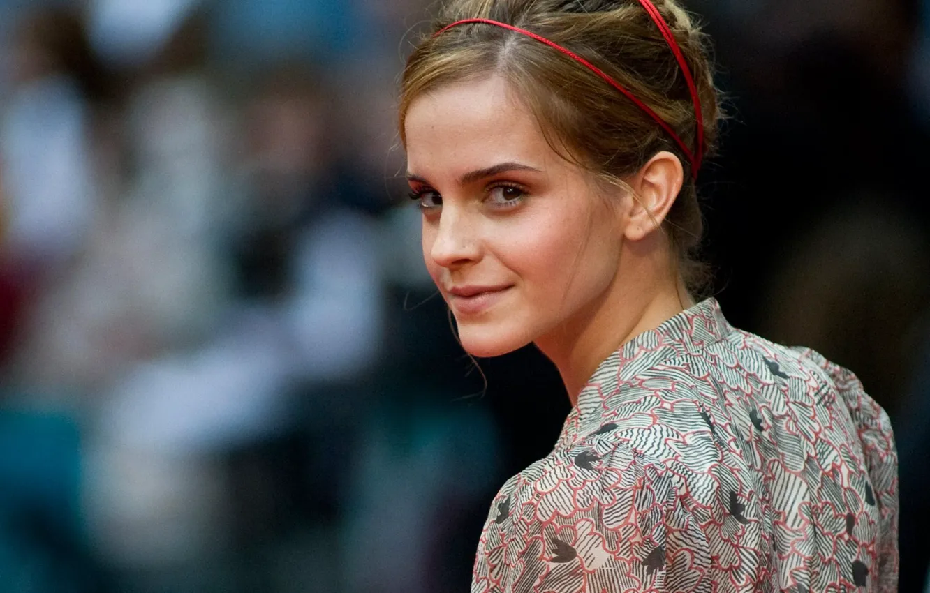 Photo wallpaper look, girl, smile, sweetheart, beautiful, Emma Watson, Emma Watson, celebrity