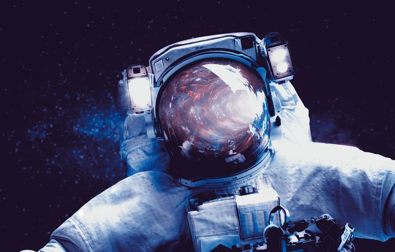 Photo wallpaper space, astronaut, the suit