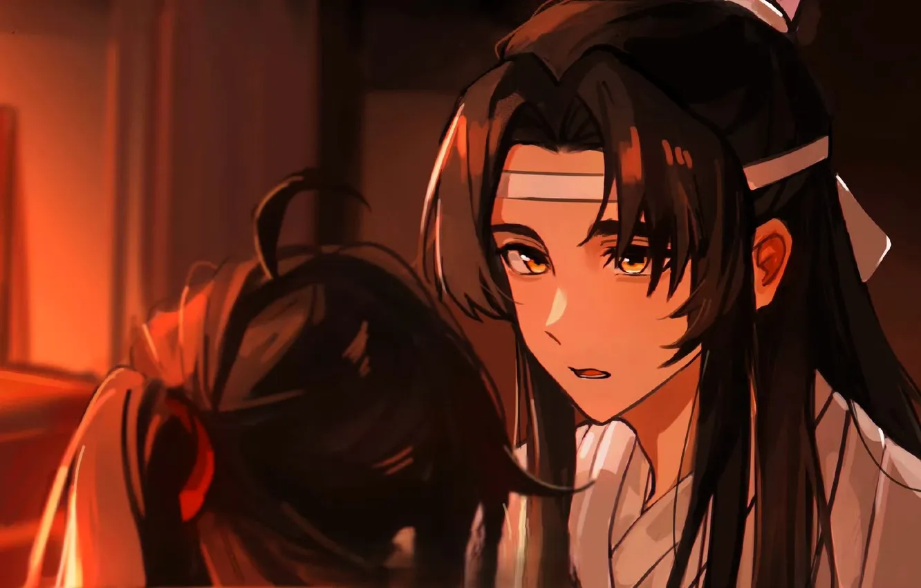 Photo wallpaper children, the conversation, Mo Dao Zu Shi, Lan Wangji, Wei Wuxian