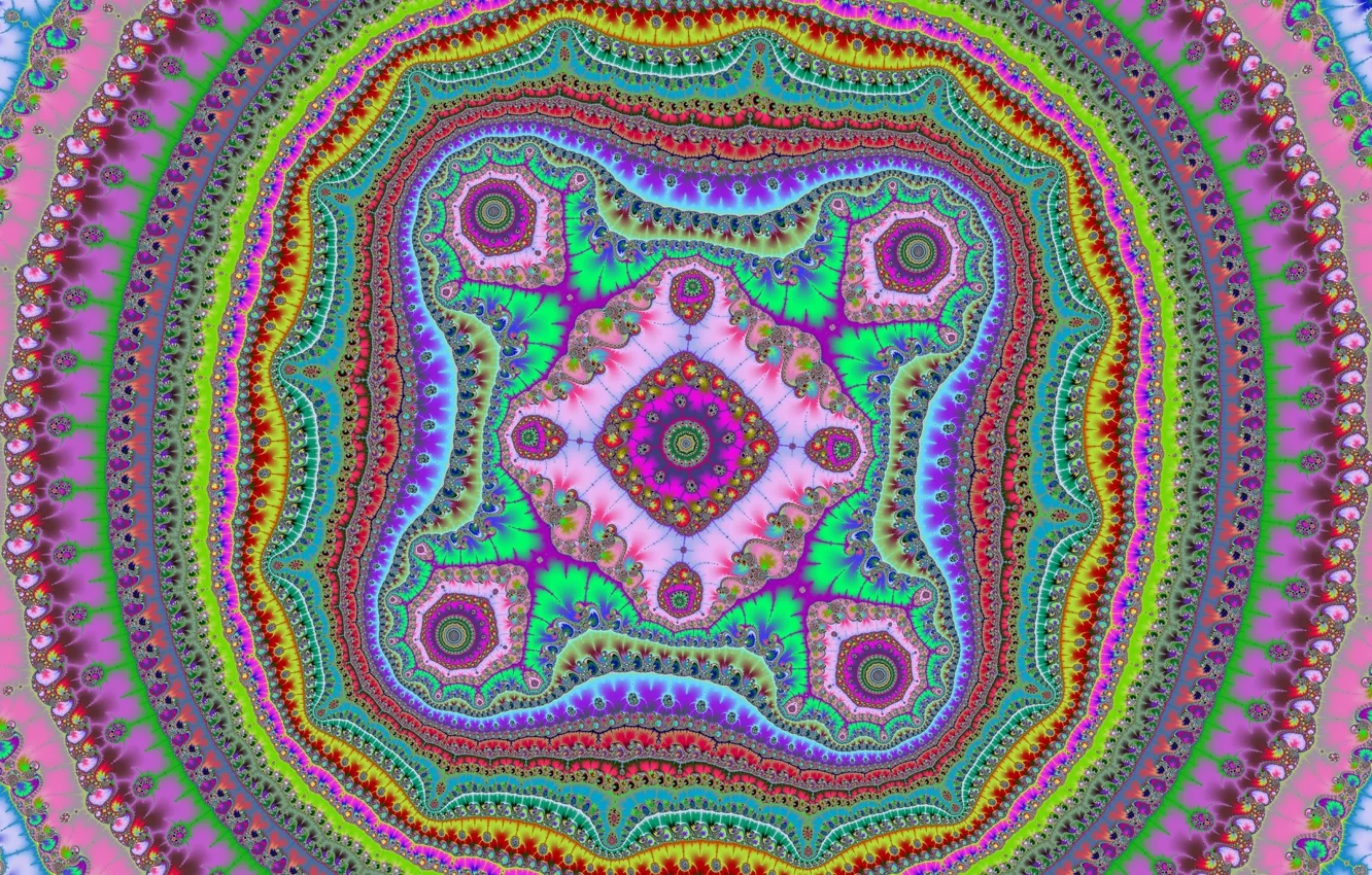 Photo wallpaper pattern, color, fractal, bright, oval