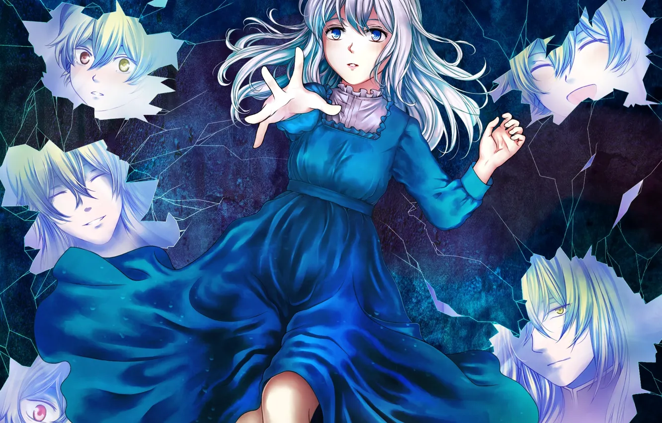 Photo wallpaper girl, fragments, boy, art, male, Two, Vincent Nightray, Rammay-k