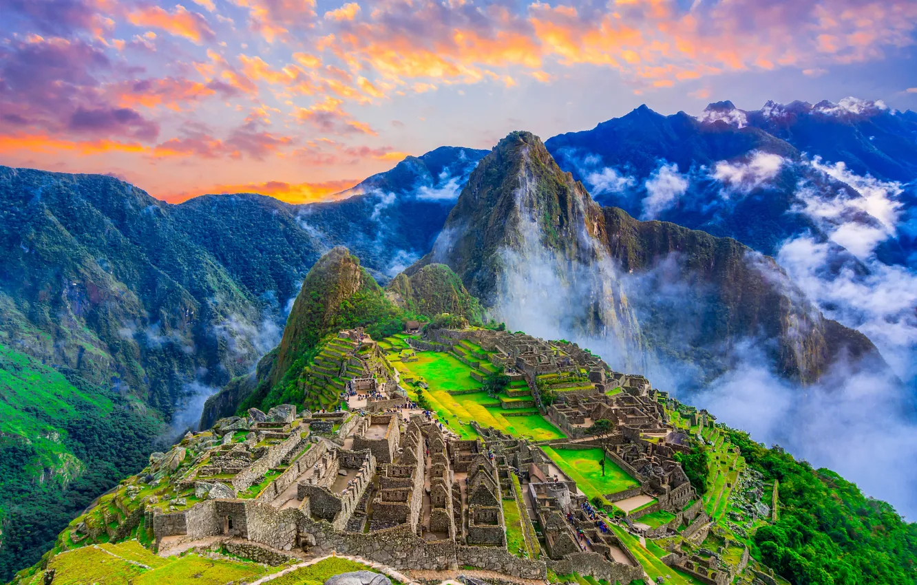 Photo wallpaper nature, mountain, old, Peru, Machu Picchu, Peruvian, machu, peru