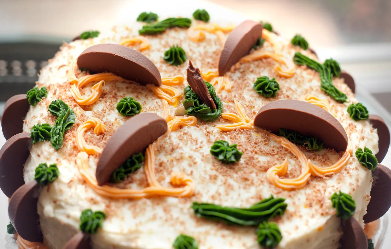 Photo wallpaper decoration, chocolate, cake, chocolate, cakes, sweets
