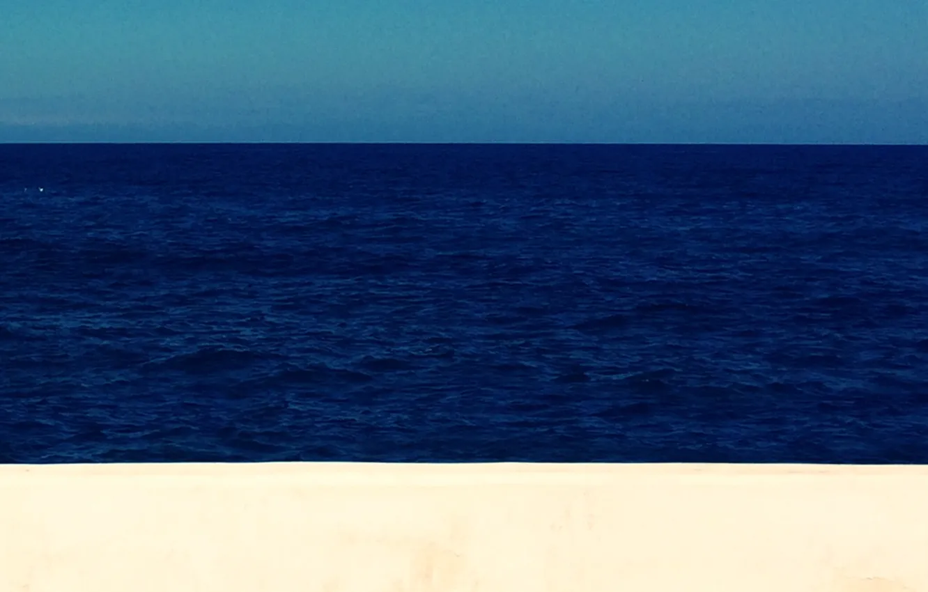 Photo wallpaper colors, beach, sky, sea, flag