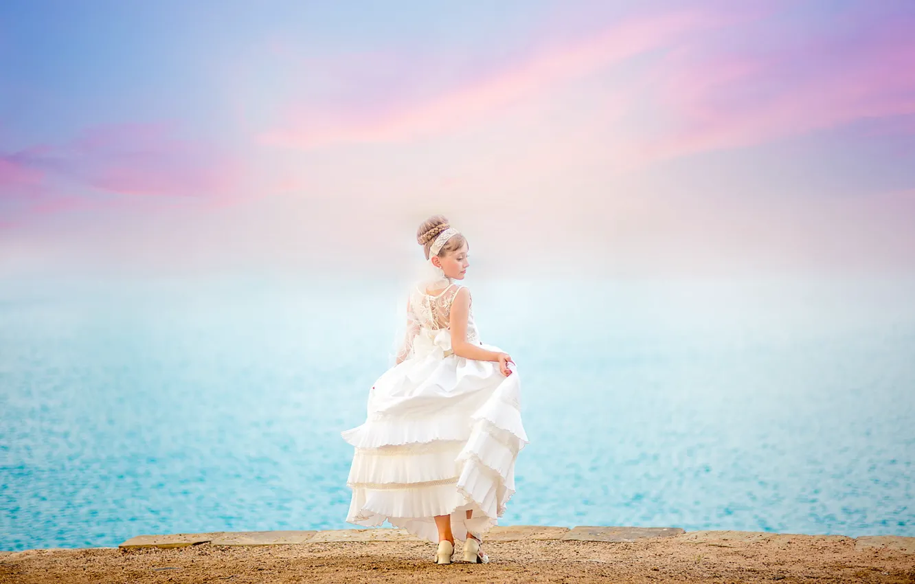 Photo wallpaper style, background, girl