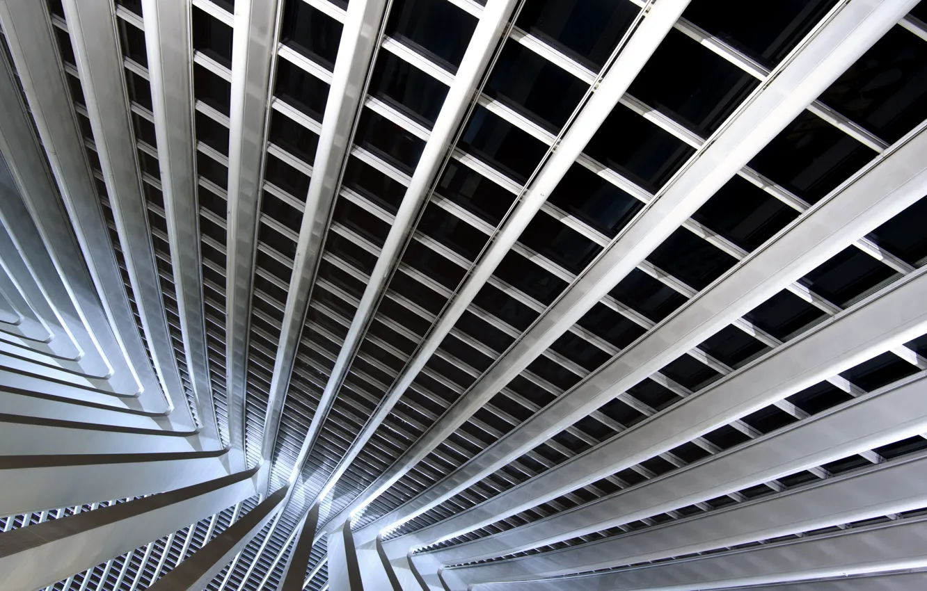 Photo wallpaper light, line, abstraction, space, strip, grey, mesh, perspective