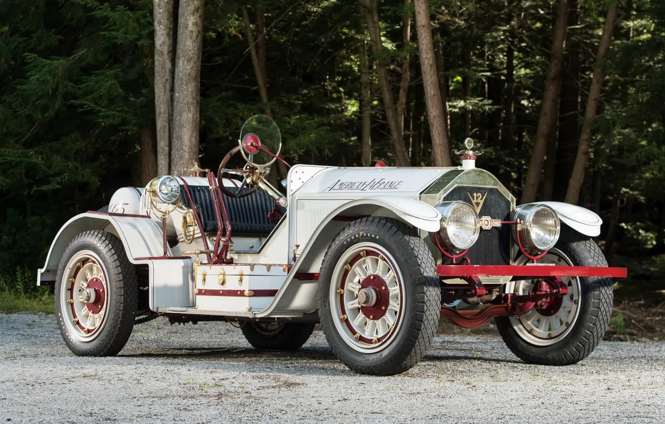 Photo wallpaper white, trees, retro, background, the front, American, LaFrance