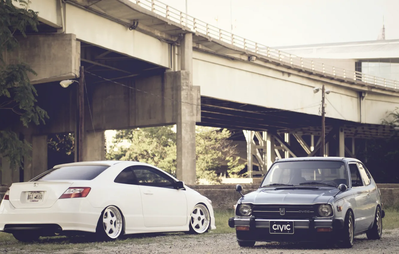 Photo wallpaper bridge, honda, Honda, civic, civic, other