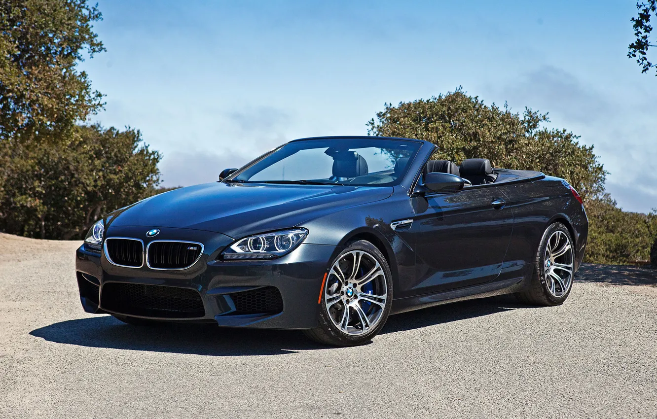 Photo wallpaper trees, BMW, BMW, car, Boomer, Cabrio