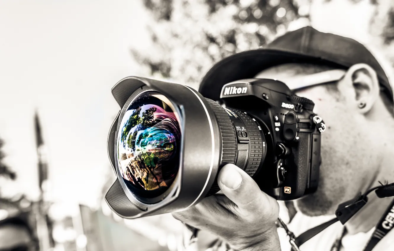 Photo wallpaper photographer, Nikon, lens