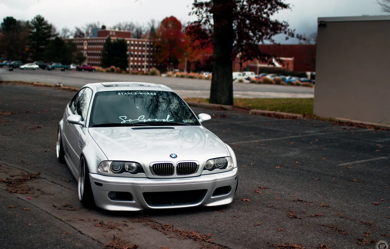 Photo wallpaper grey, BMW, BMW, before, E46