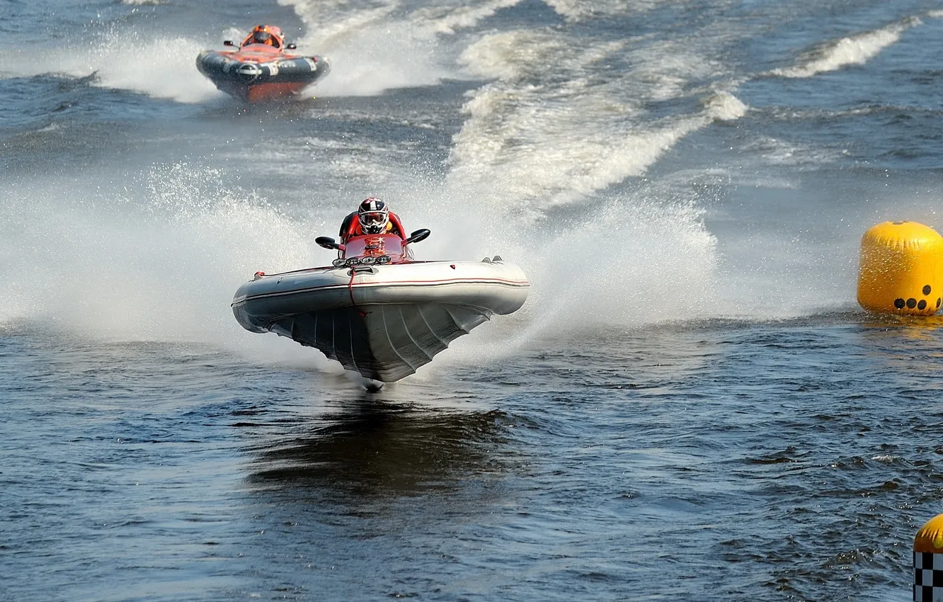 Photo wallpaper race, boat, speed