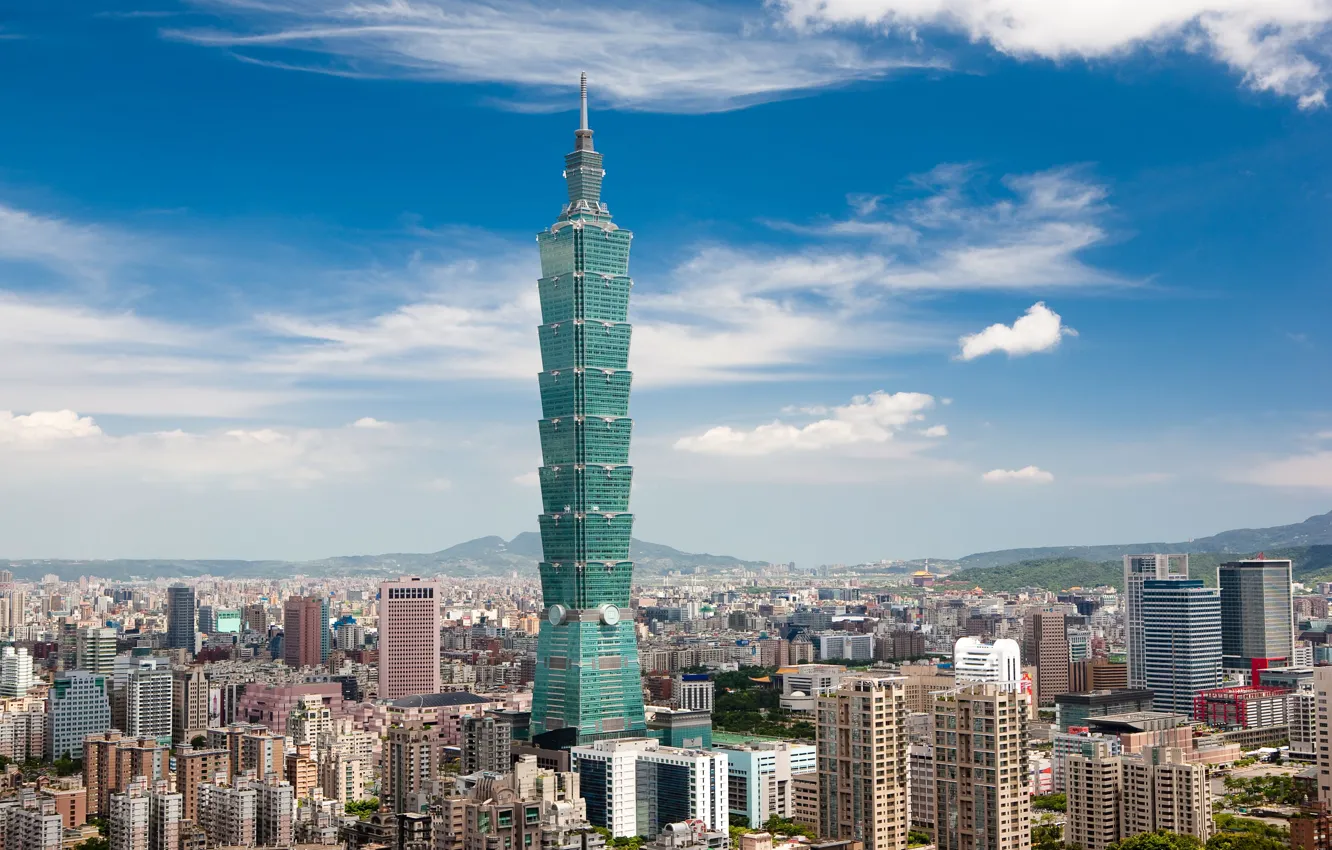 Photo wallpaper Taiwan, Taipei, Taipei 101
