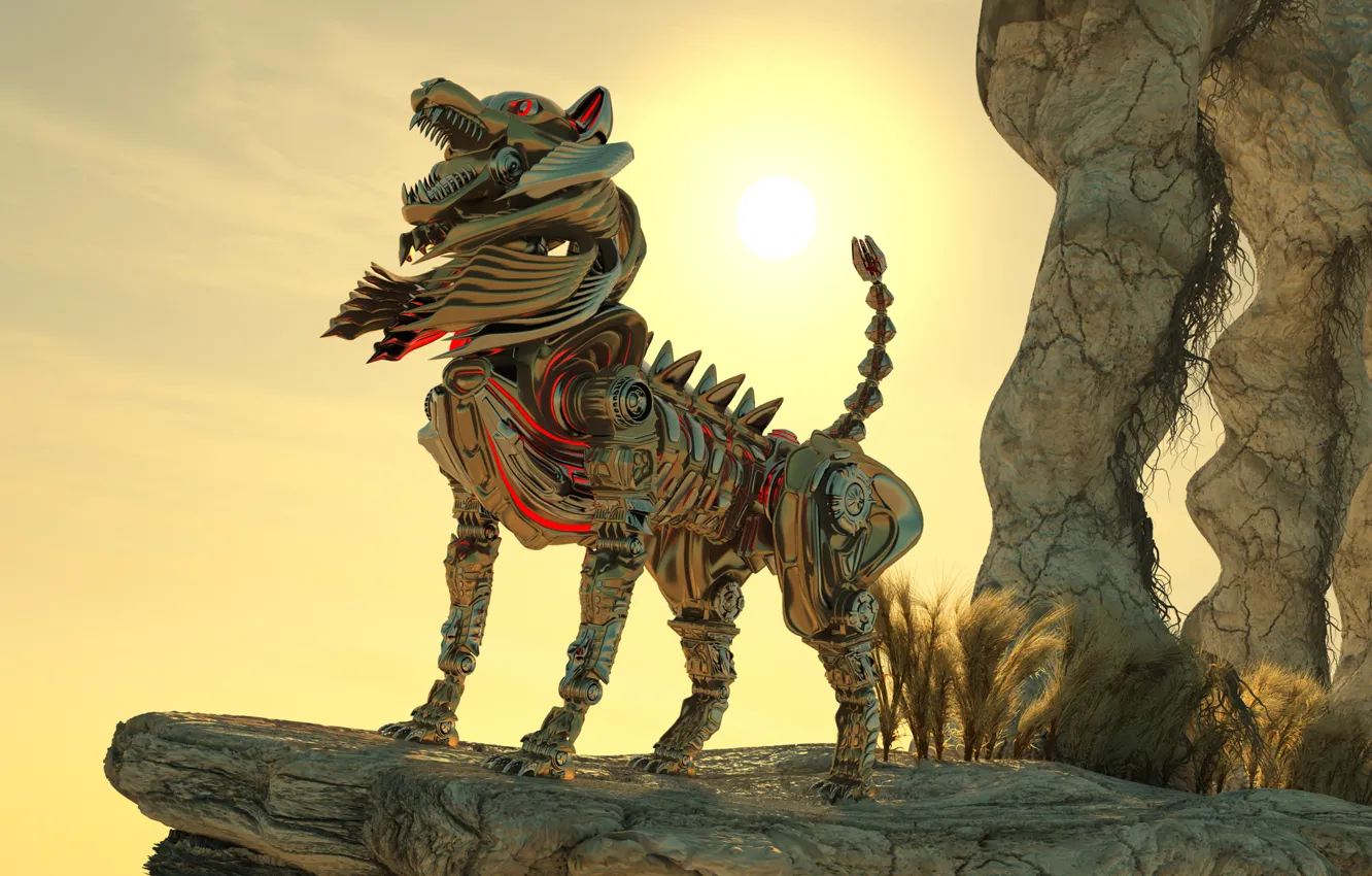 Photo wallpaper world, to SunSet, wild