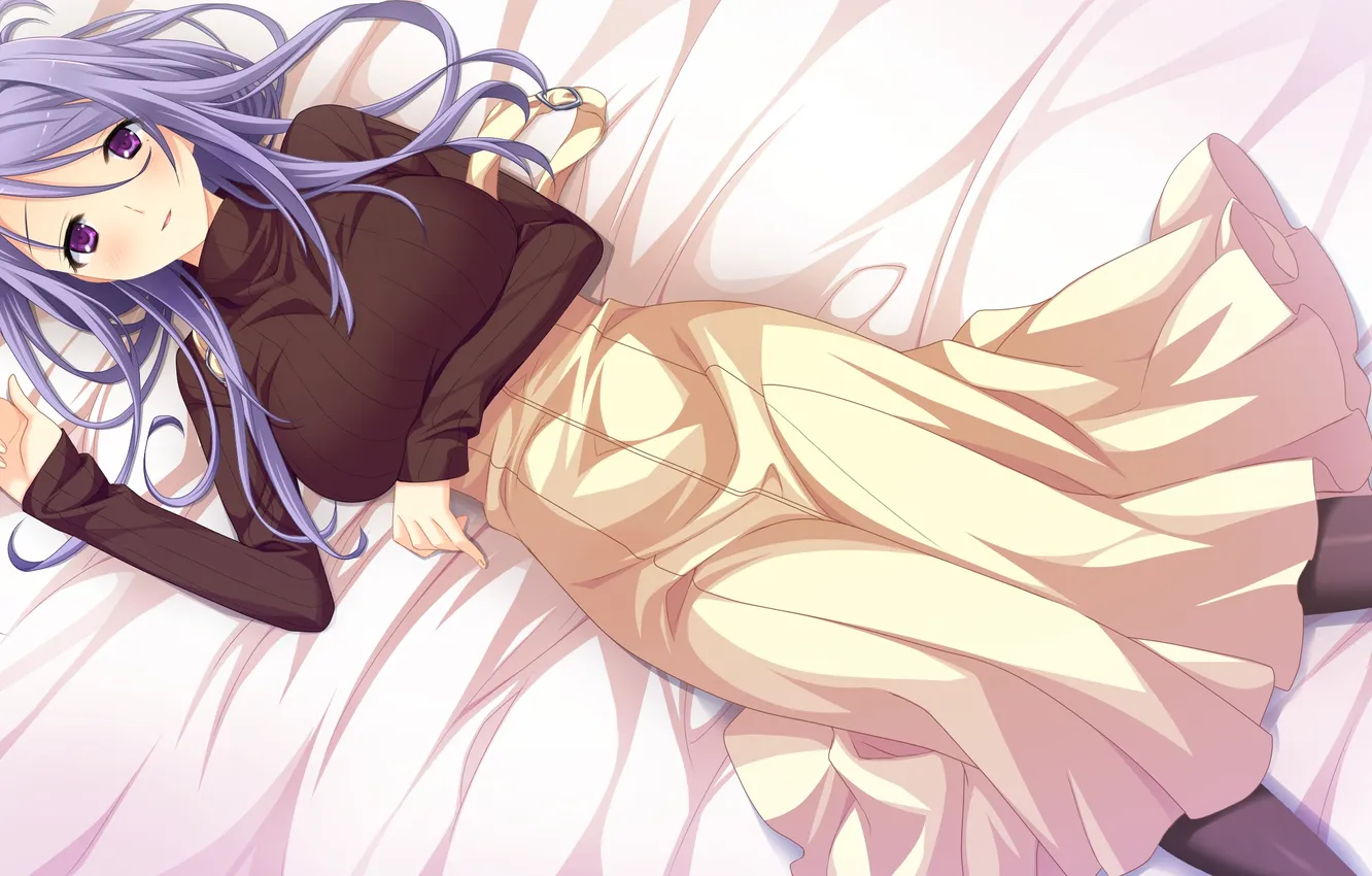 Photo wallpaper game cg, Kanojo To Ore To Koibito To, Kozumi Chikage, Marui