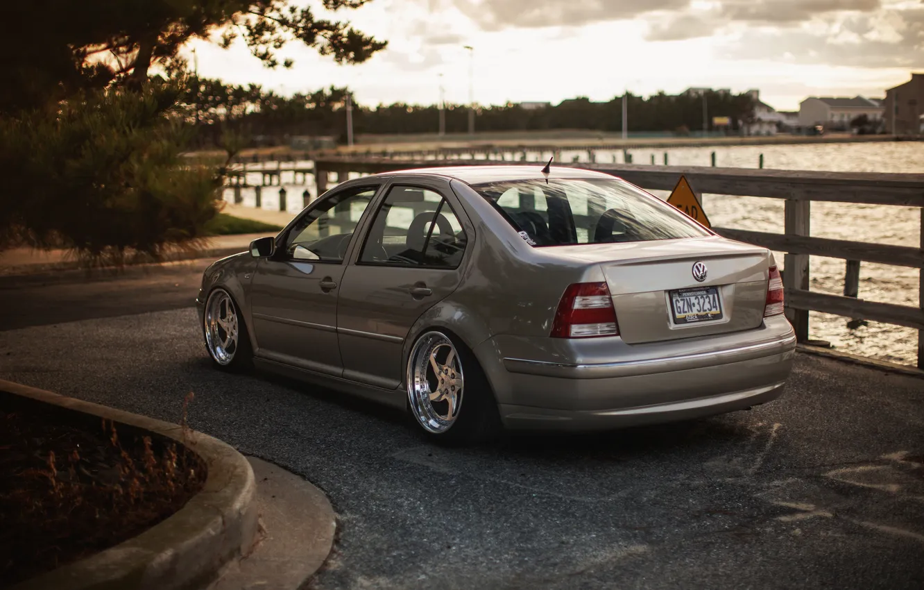 Photo wallpaper grey, tuning, Volkswagen, Volkswagen, jetta, MK4, Jetta