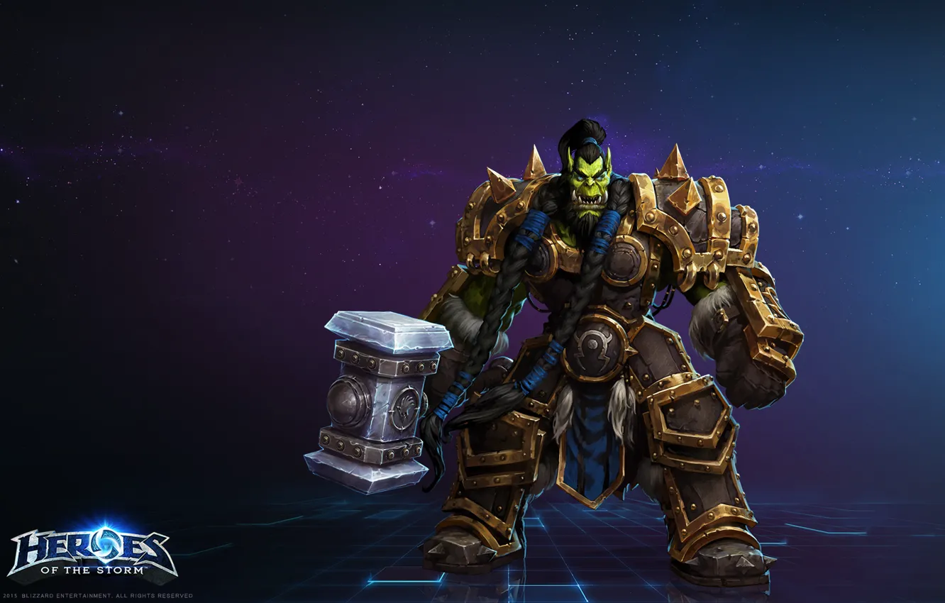 Photo wallpaper blizzard, wow, world of warcraft, Thrall, Thrall, heroes of the storm