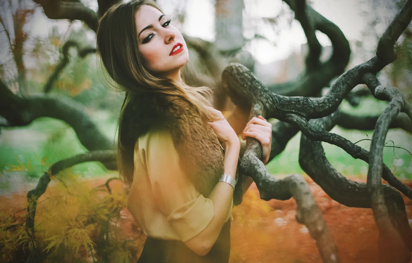 Photo wallpaper eyes, look, lips, bracelet, eyes, lips, sexy, looking