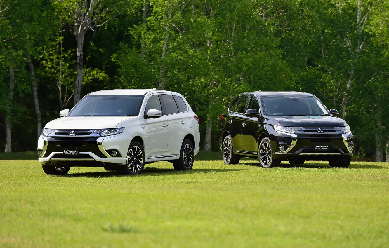 Photo wallpaper Mitsubishi, Mitsubishi, JP-spec, Outlander, 2015, PHEV, Outlander