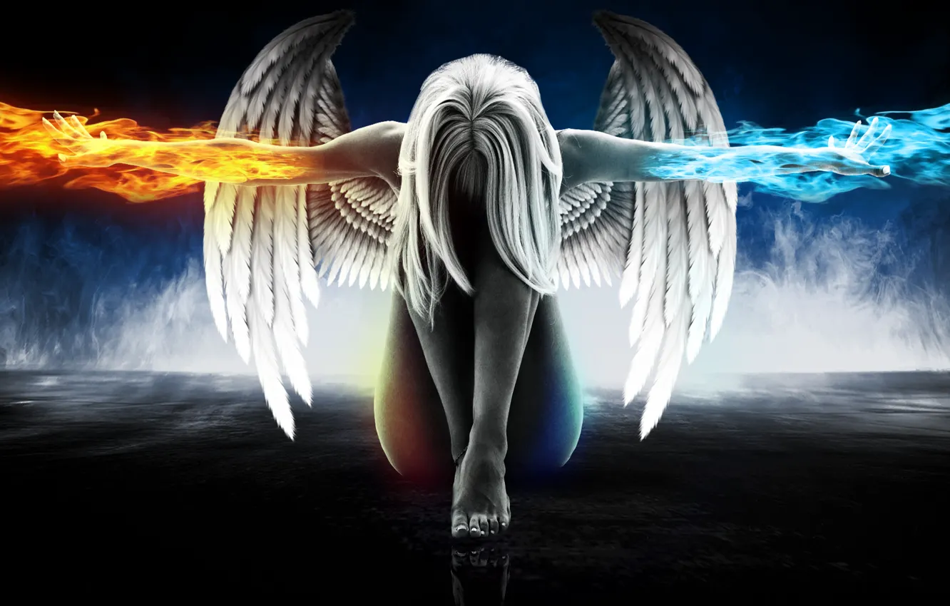 Photo wallpaper fire, hot, fantasy, sexy, girls, games, anime, films