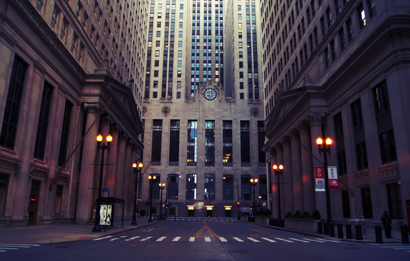 Photo wallpaper the sky, building, skyscrapers, Chicago, USA, USA, America, Chicago