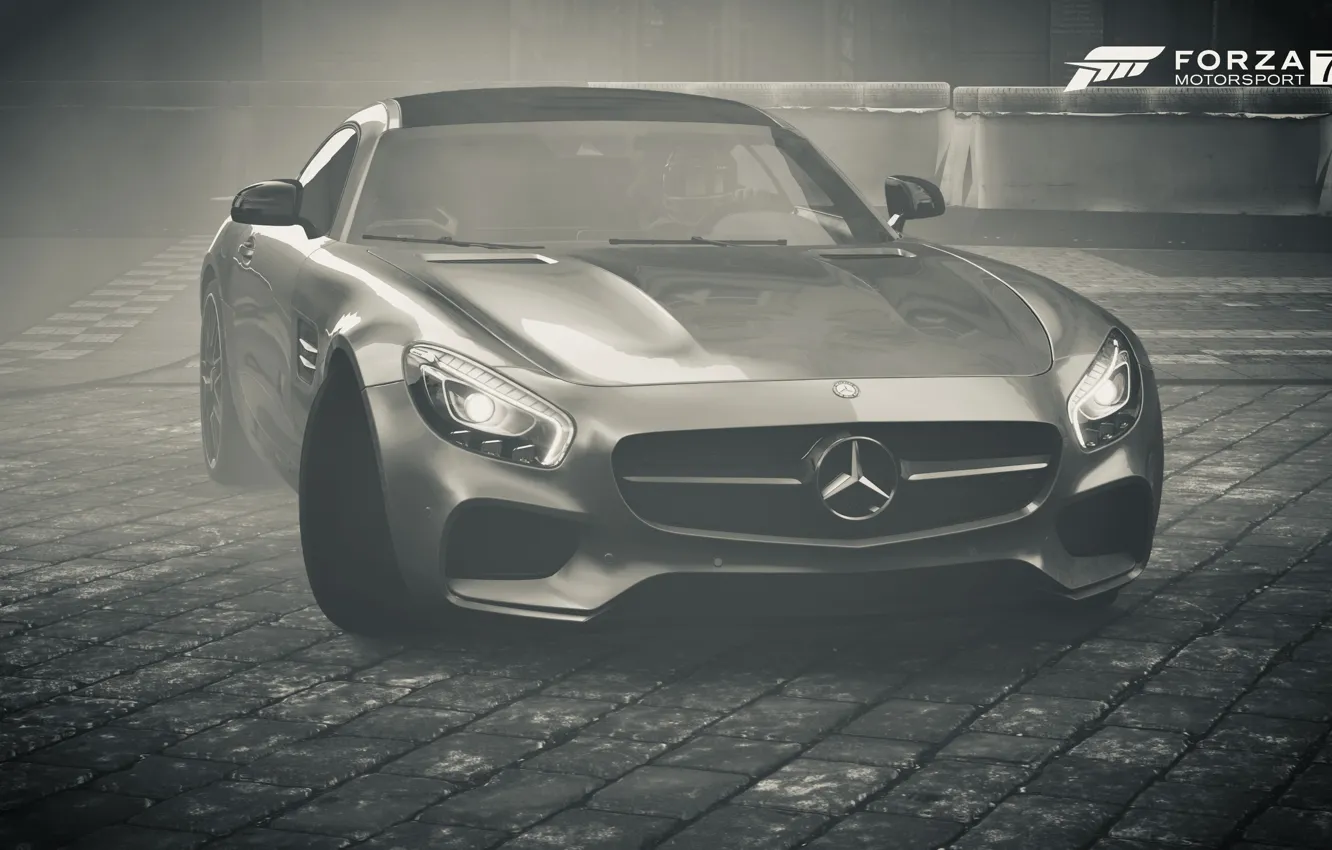 Photo wallpaper car, game, Mercedes Benz, AMG, Xbox One, Forza Motorsport 7