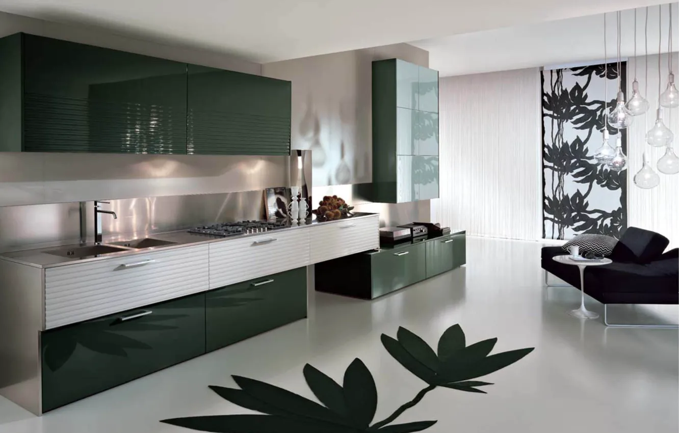 Photo wallpaper design, style, room, interior, kitchen