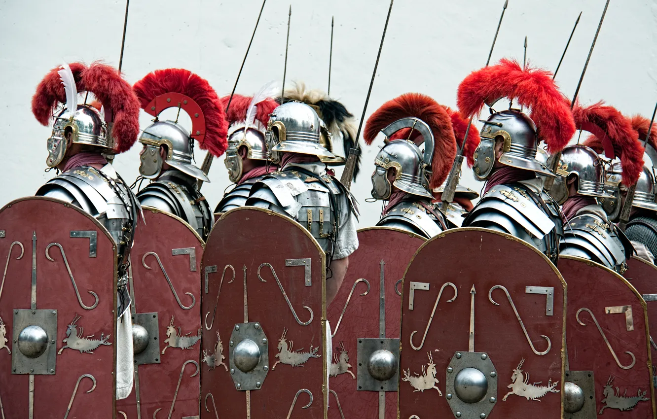 Photo wallpaper armor, soldiers, Rome, Legionnaires